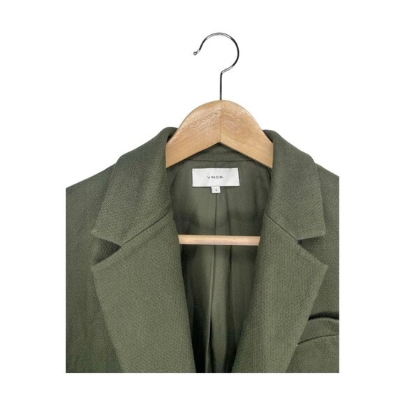 Vince Green Blazer Size 8 Tuscan Olive - Picture 6 of 11